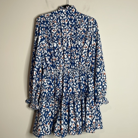 The Shirt by Rochelle Behrens | Leopard Print Longsleeve Dress Size Medium - Picture 8 of 8